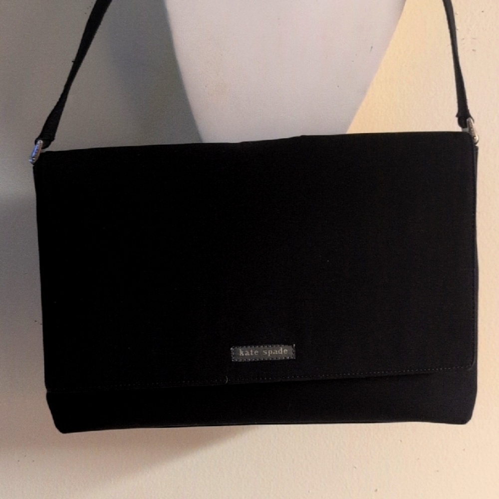 Kate Spade Black Messenger Bag Structured Design